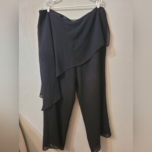 Onyx Nite Black Overlay Pantso Size 3x